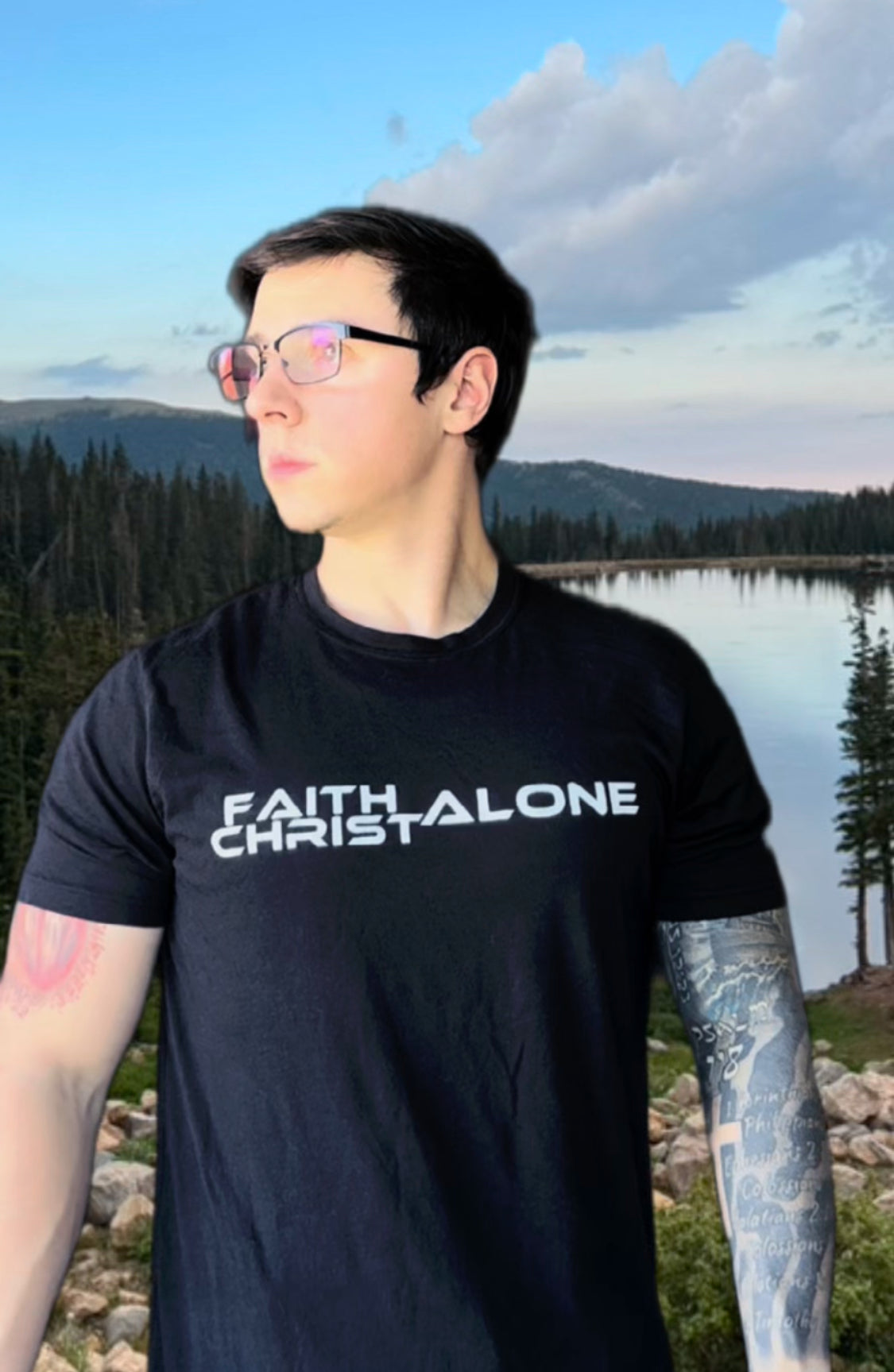 Faith Alone Christ Alone / Black White