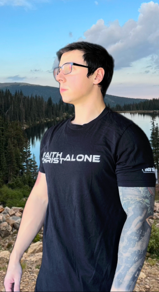 Faith Alone Christ Alone / Black White